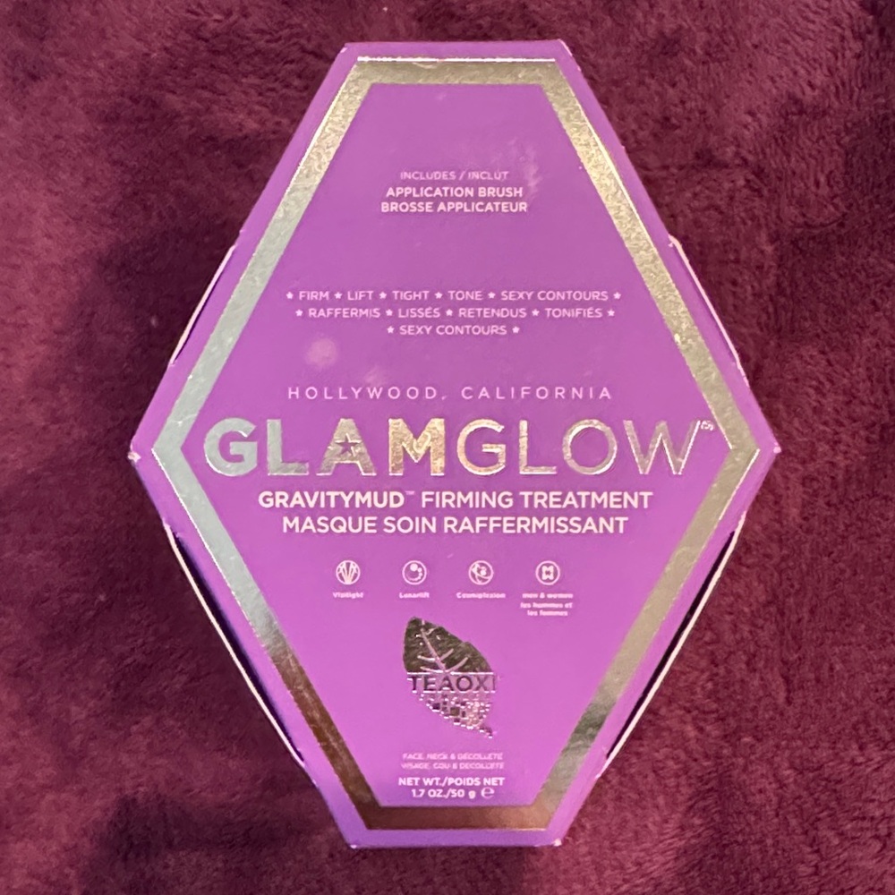 GLAMGLOW GravityMud Firming Treatment in Purple and Gold